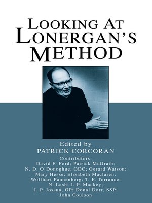 cover image of Looking at Lonergan's Method